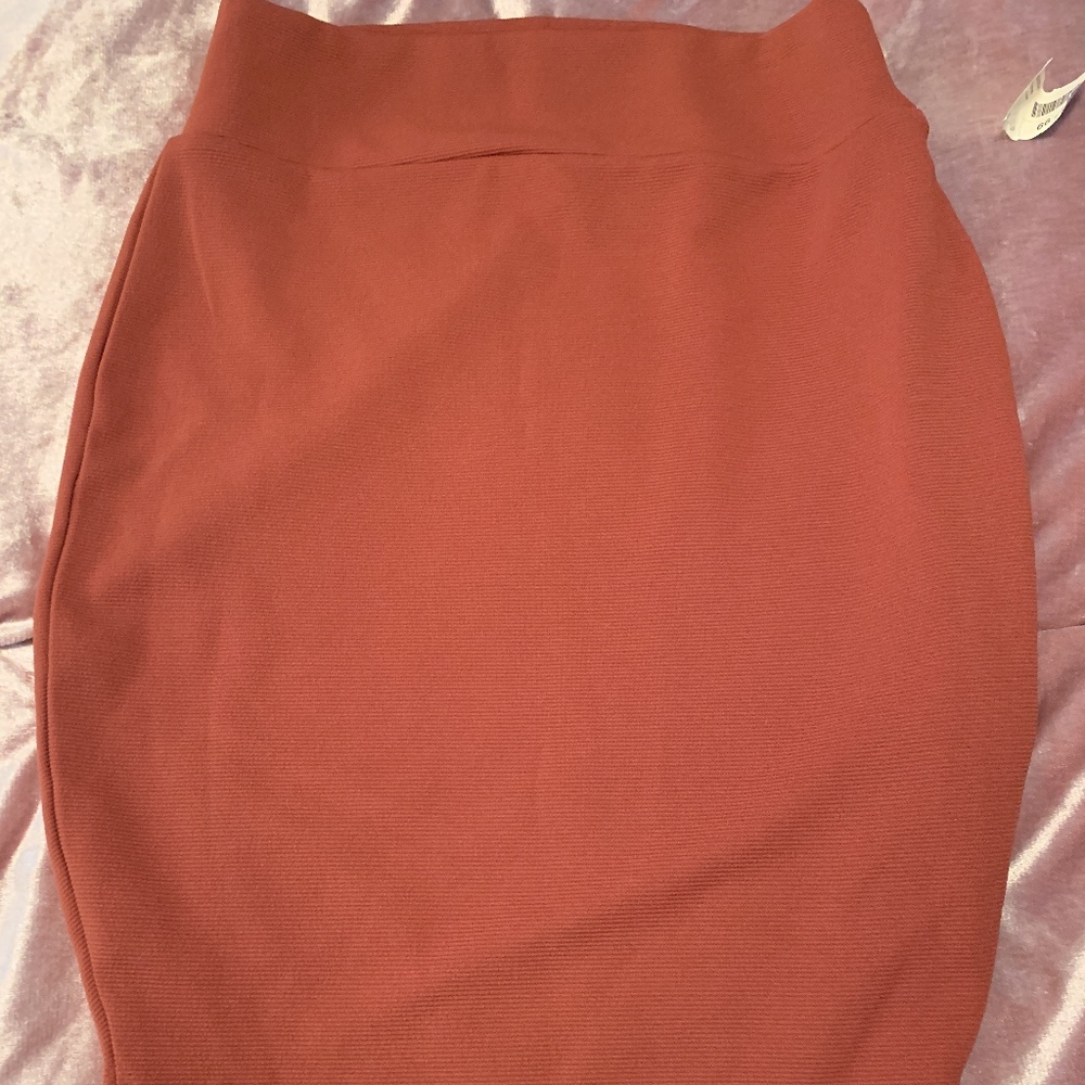 Rust Bodycon Skirt Sz.L